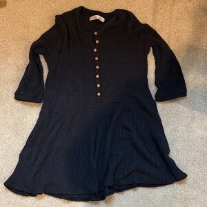 Free People Black Casual Dress